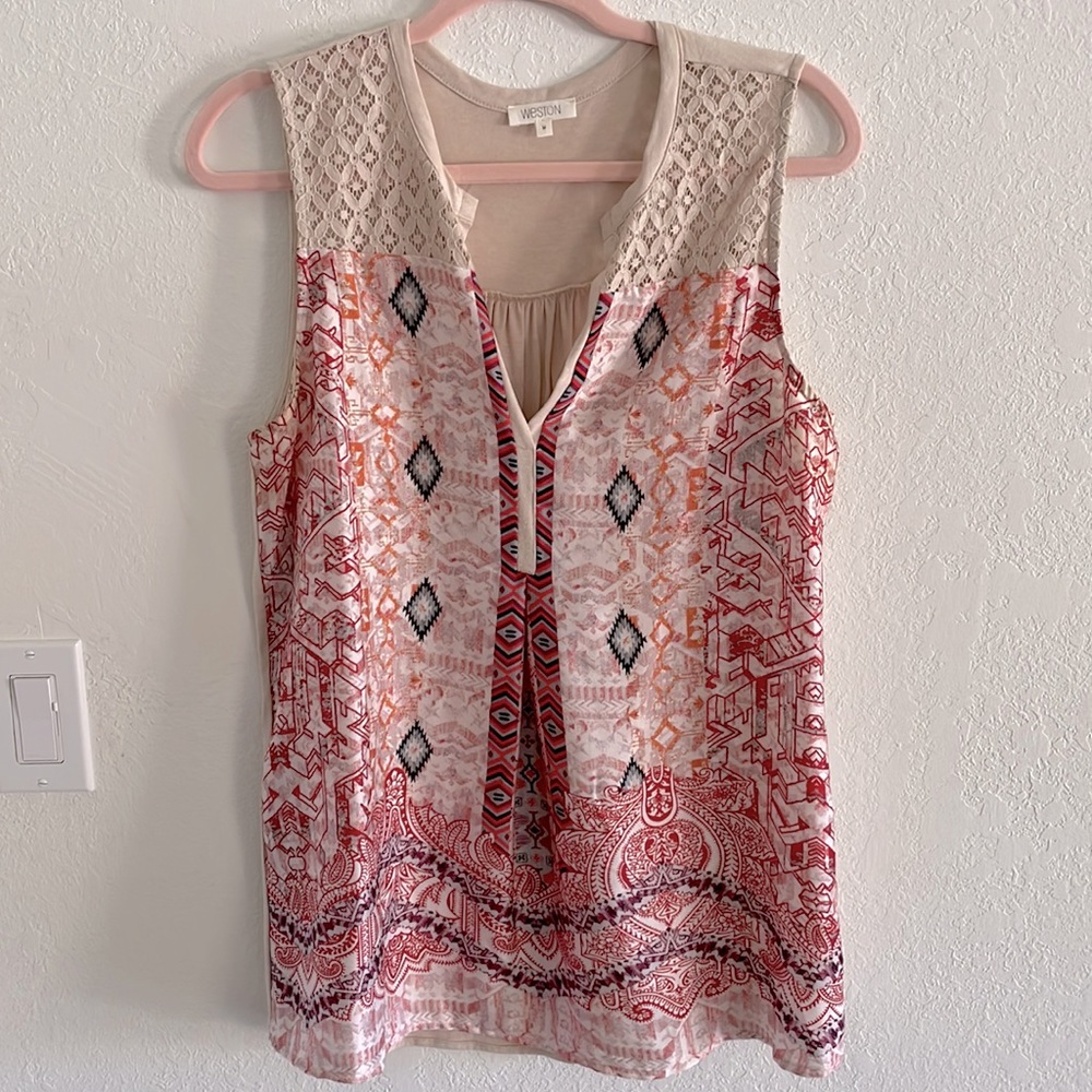 Anthro Weston Sleeveless Top